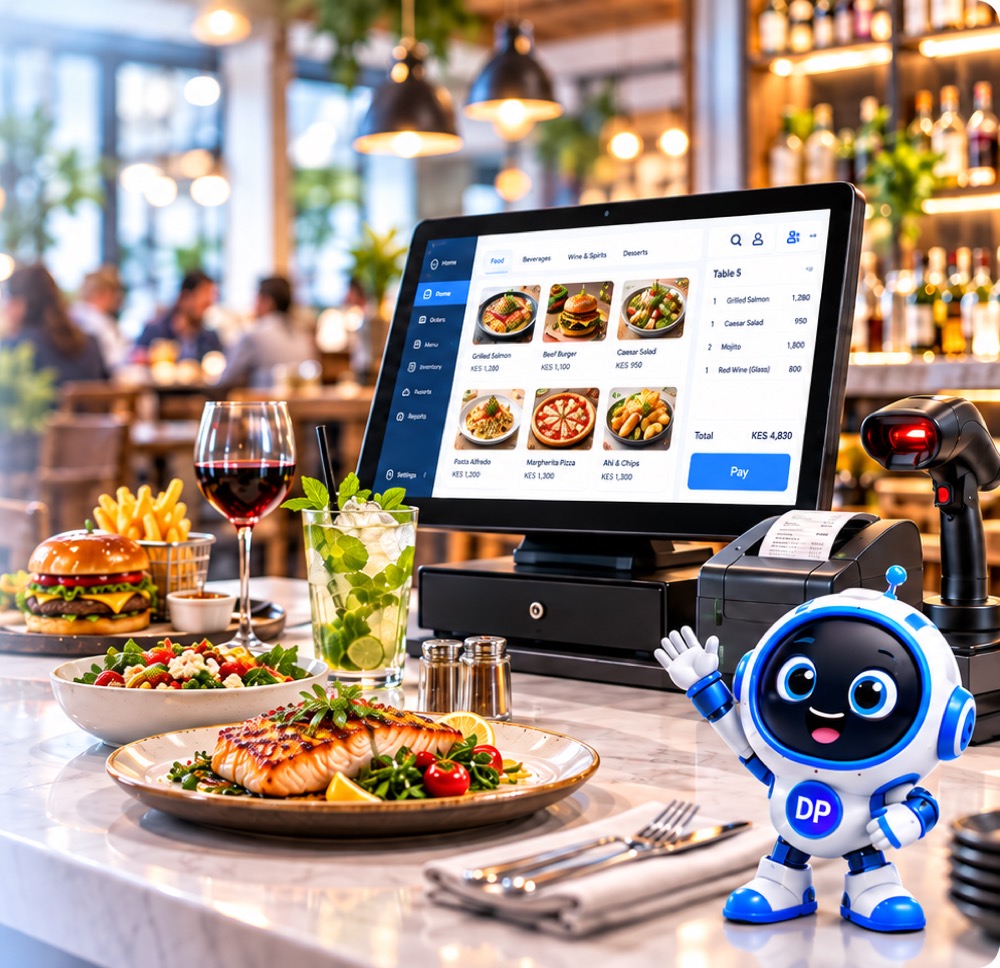 Restaurants & bars counter with DarajaERP Workspace and Daja